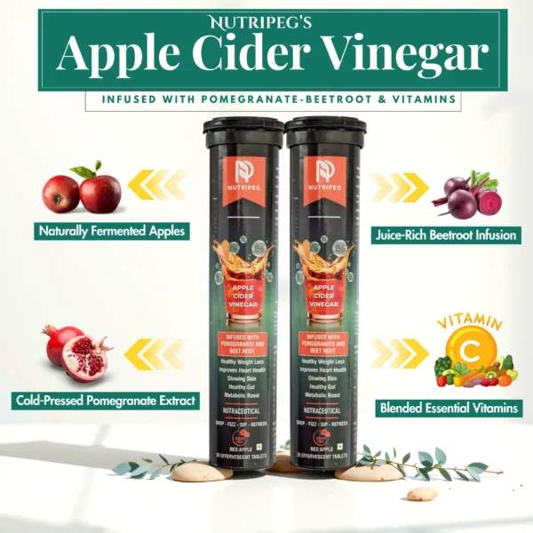 Nutripeg Pure Apple Cider Vinegar – For Digestion, Detox & Wellness - Image 2