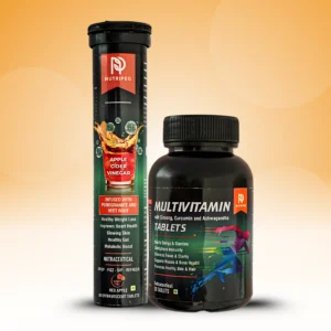 NutriPeg Daily Wellness Combo | Apple Cider Vinegar + Multivitamin Tablets